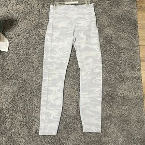Lululemon White Camo Leggings Size 2